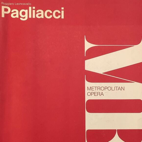 MET Opera, Ruggiero Leoncavallo Pagliacci Libretto in Original & English, 1963 - Picture 4 of 6